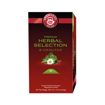 Teekanne Premium 8 Kräuter, Kräutertee, Teebeutel im Kuvert, 2. Entnahmefach/displaytauglich